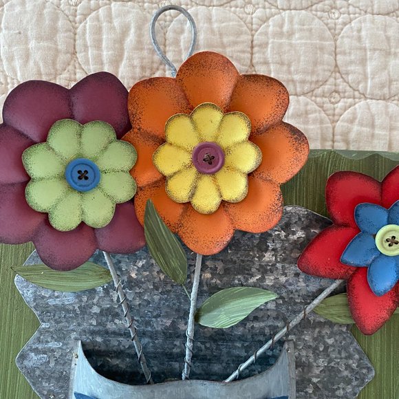 Front Door Decor - Welcome Sign - Spring Flowers - Picture 2 of 2